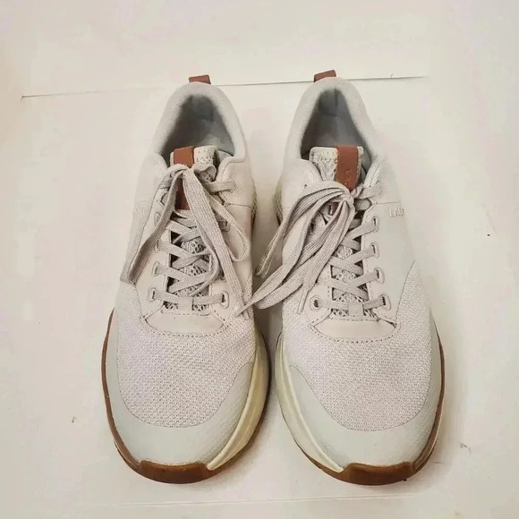 LacosteMen Lace Up Brand Logo Sneaker, Off White 8.5 - Picture 5 of 11